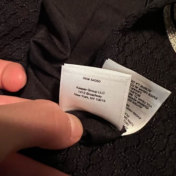 NWT! Pappagallo black dress with embellishment. - Picture 9 of 15